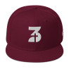 Embroidered  Snapback (Maroon)
