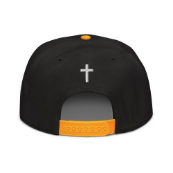 Embroidered Snapback (Black/Yellow)