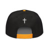Embroidered Snapback (Black/Yellow)
