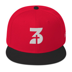 Embroidered  Snapback (Red/Black)