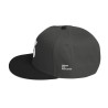 Embroidered Snapback (Dark Gray/Black)