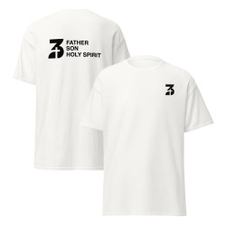 White T-Shirt 3FSHS (Front and Back)